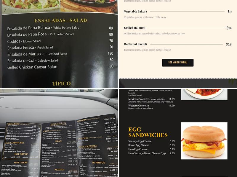 Al Gusto Restaurante Menu