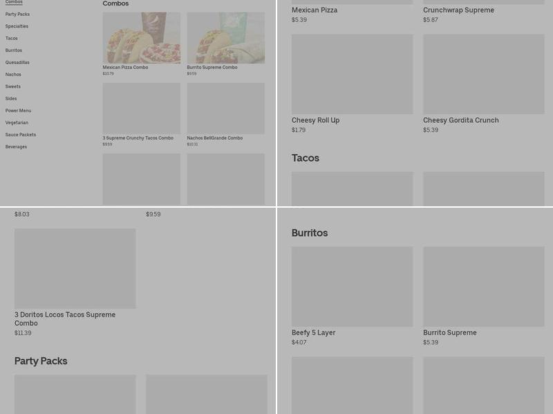 Taco Bell Menu