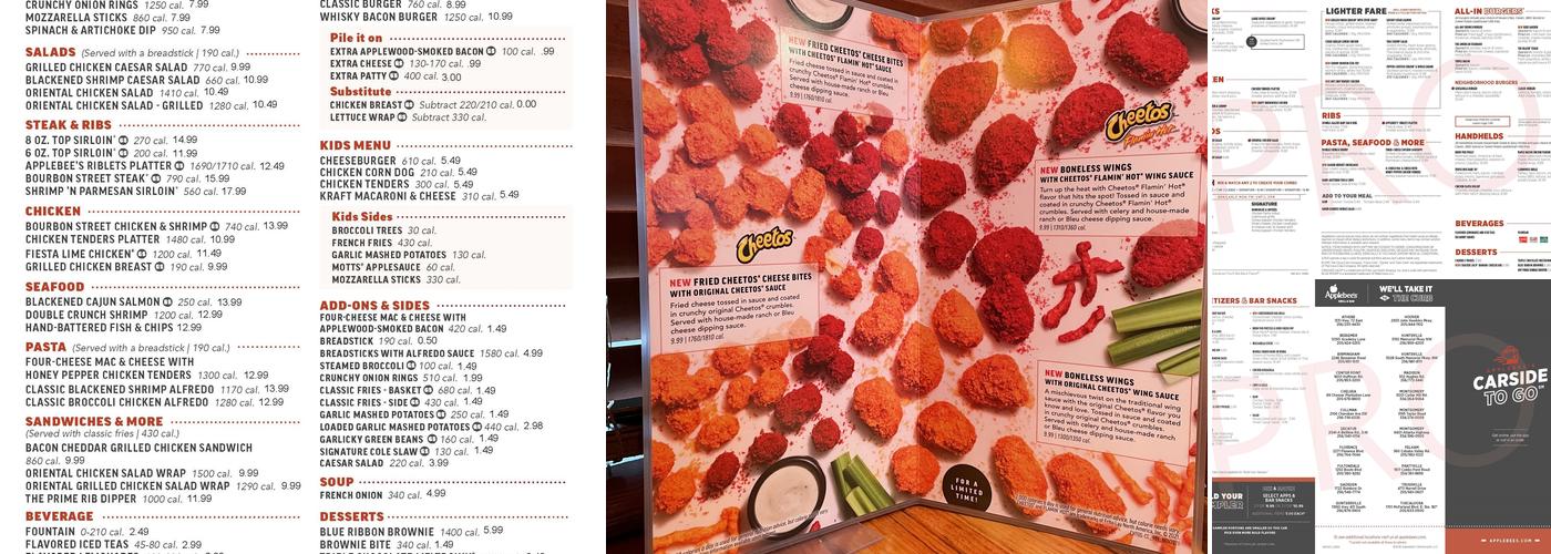 Applebee's Grill + Bar Menu