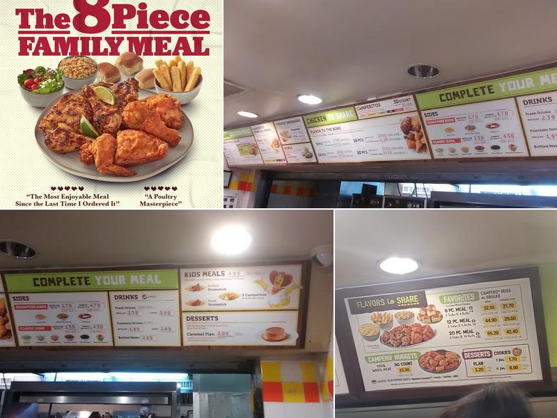 Pollo Campero Menu