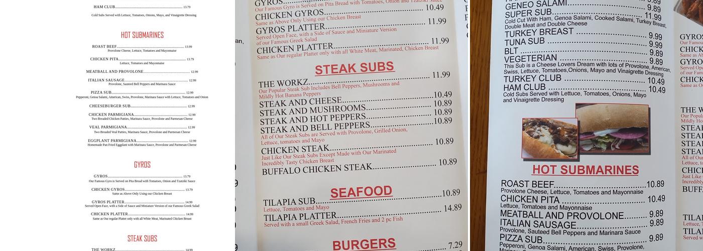 Largo Subs Menu