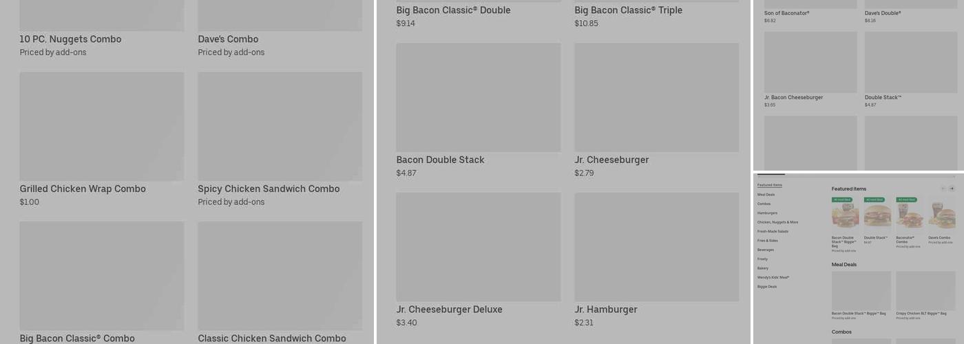 Wendy's Menu