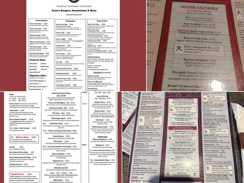 Big Jim's Famous Menu