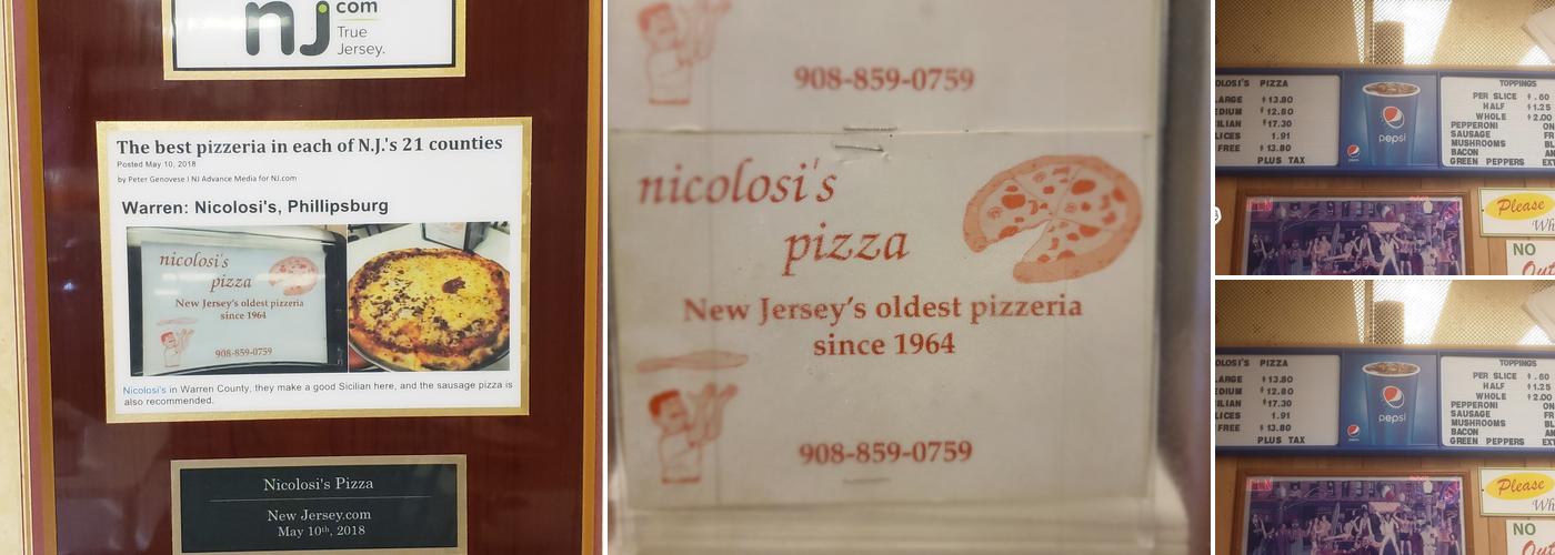 Nicolosi's Pizza Menu