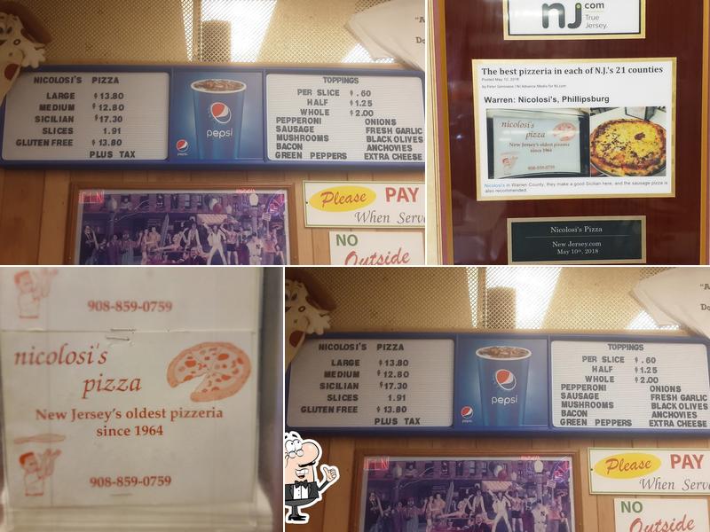 Nicolosi's Pizza Menu