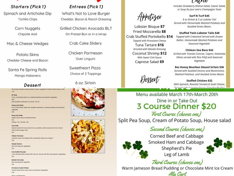 Brass Rail Restaurant & Bar Menu
