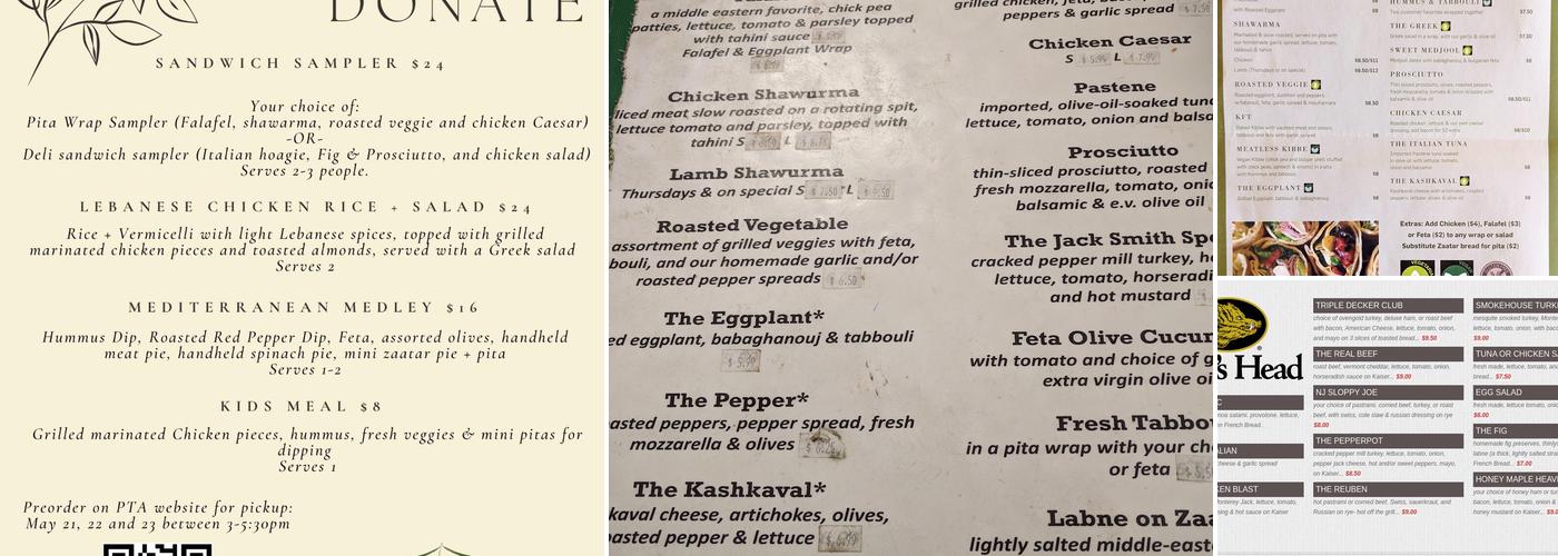 Forks Mediterranean Deli Menu