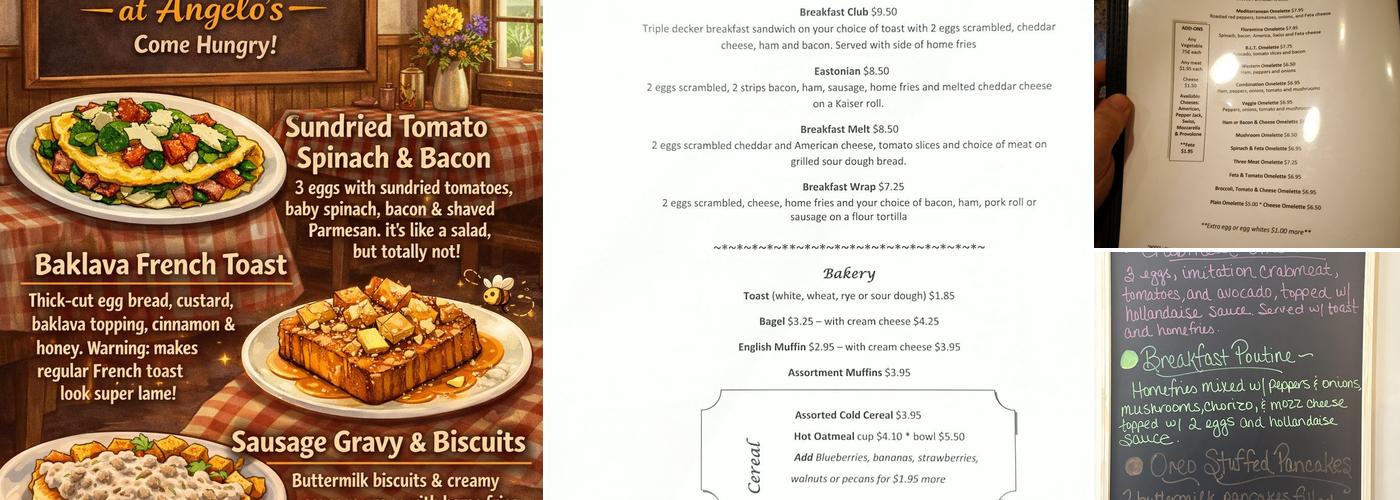 Angelo's Restaurant Menu