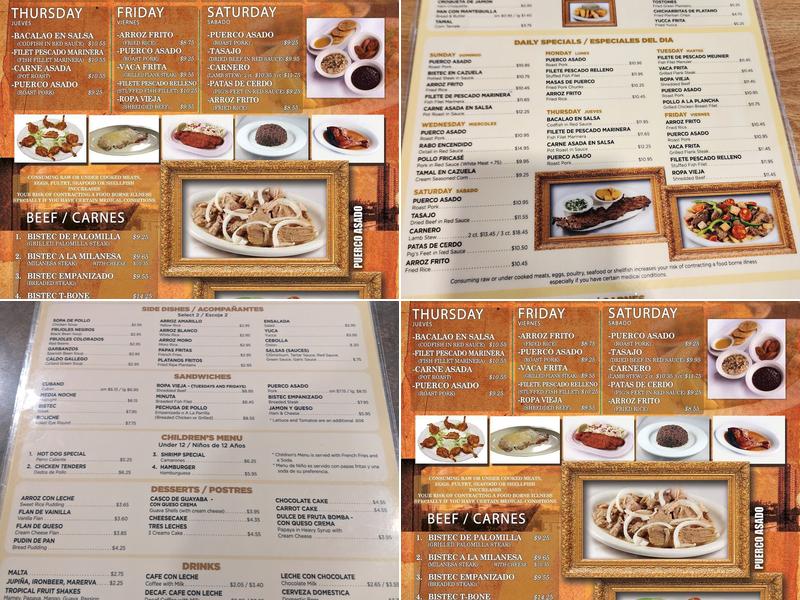 Capdevila Restaurant Menu