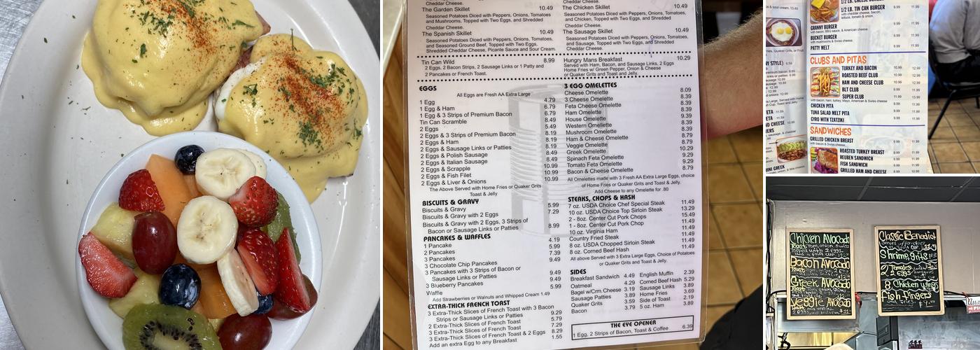 Tin Can Cafe Menu