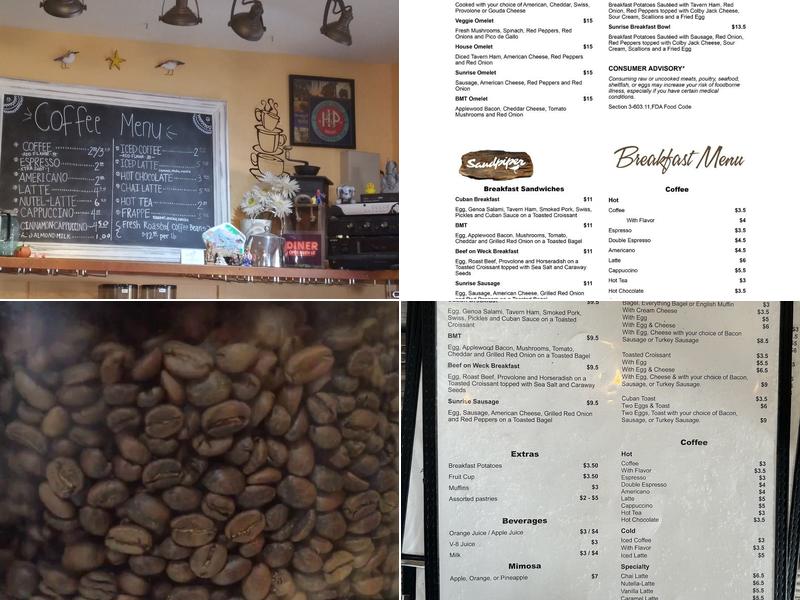 Sandpiper Menu