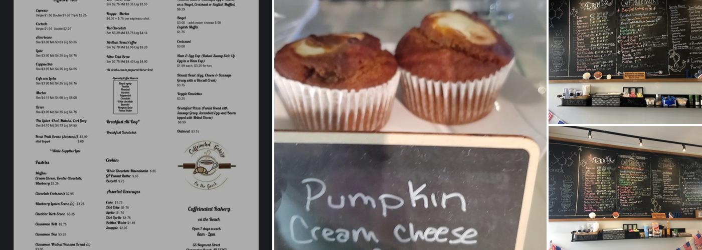 Caffeinated Bakery Menu