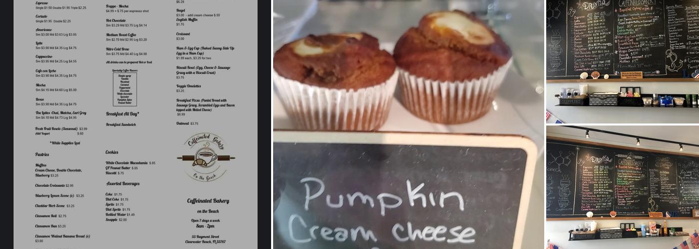 Caffeinated Bakery Menu