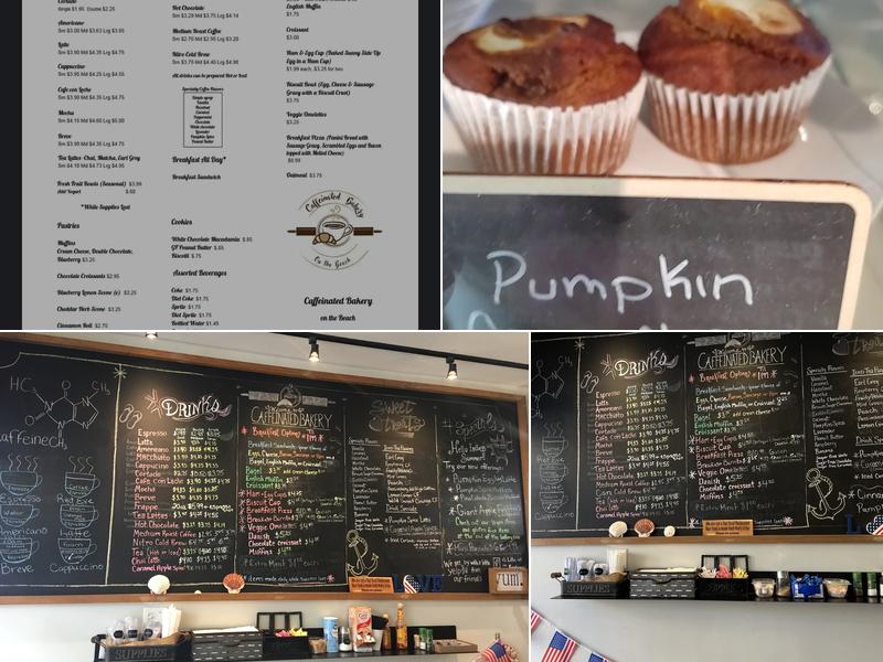 Caffeinated Bakery Menu