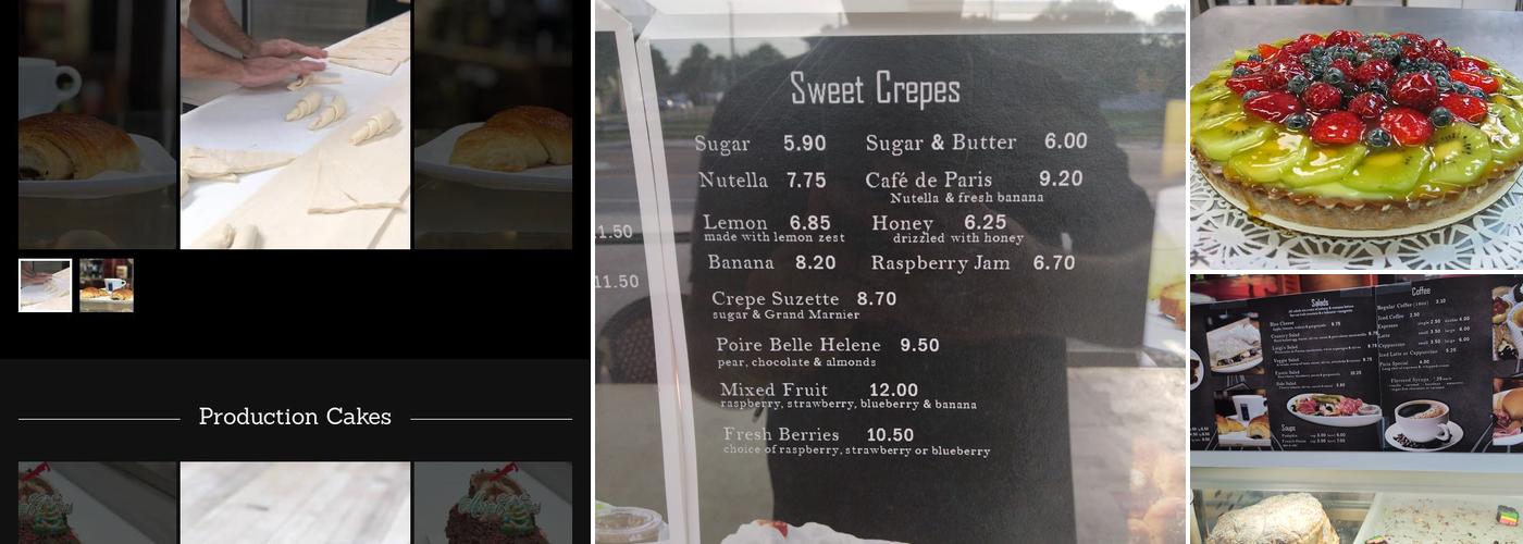 Cafe de Paris Bakery Menu