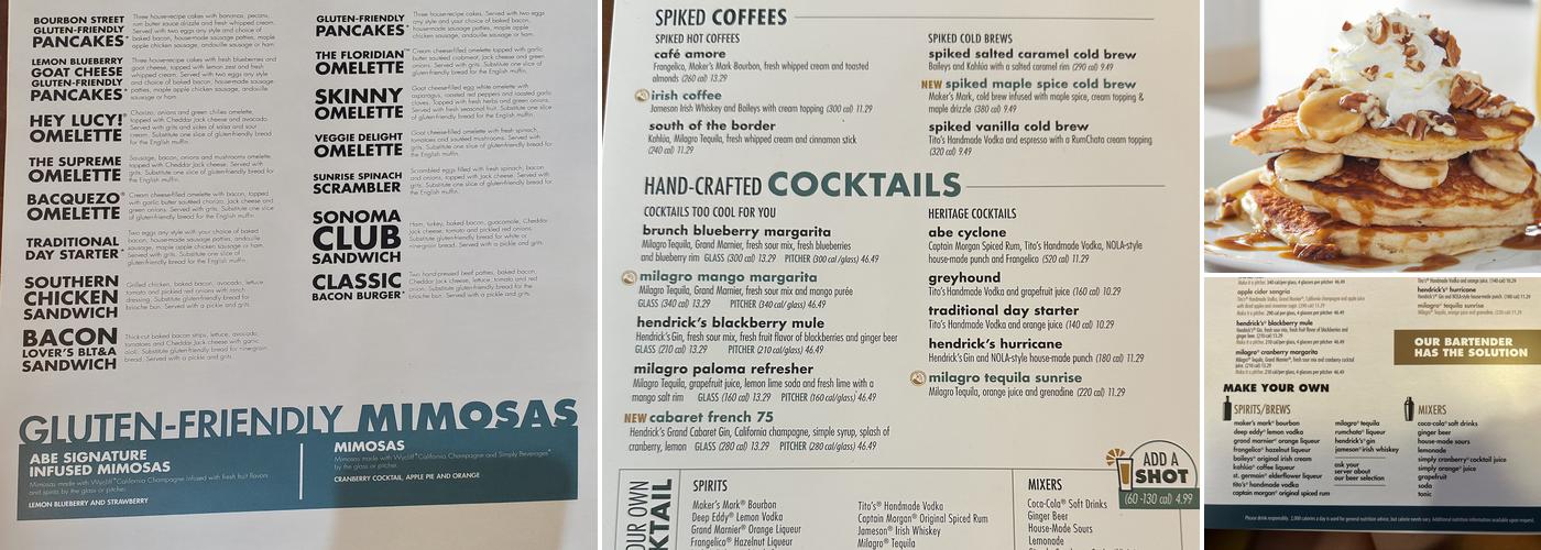 Another Broken Egg Cafe Menu