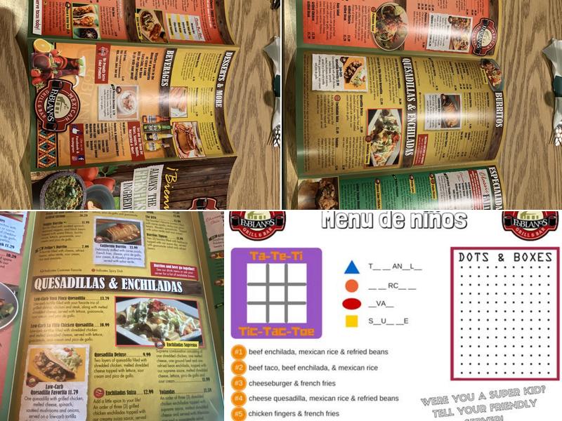 Poblano Mexican Grill & Bar Menu