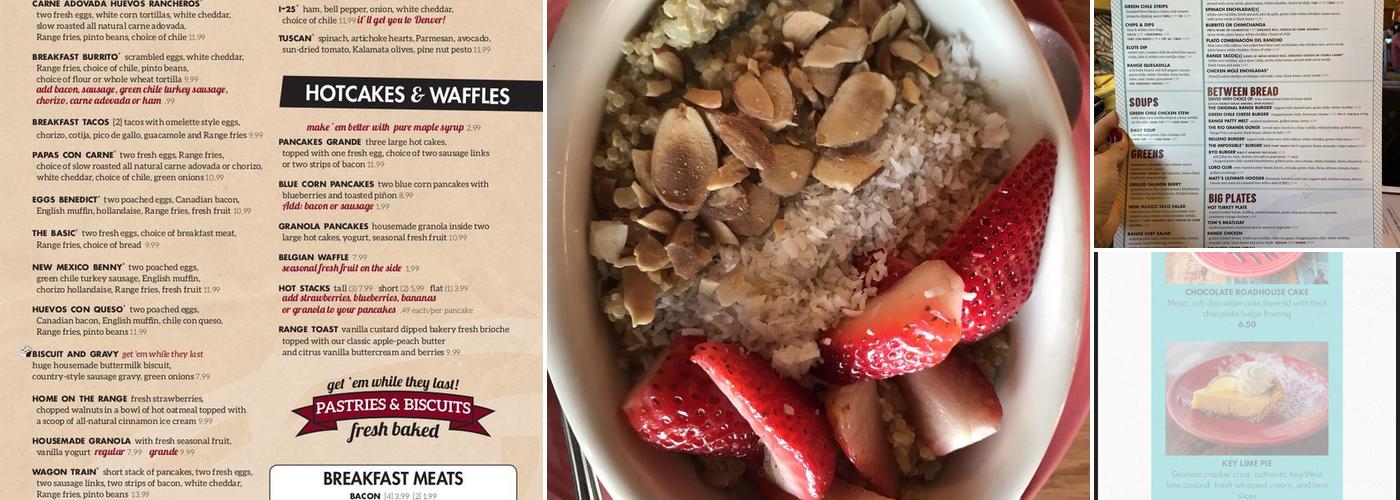 Range Cafe Menaul Menu