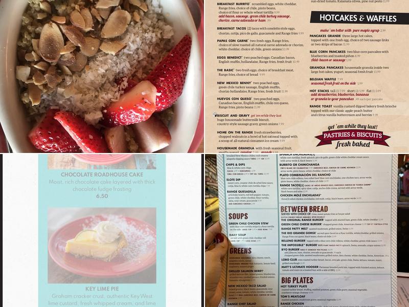 Range Cafe Menaul Menu