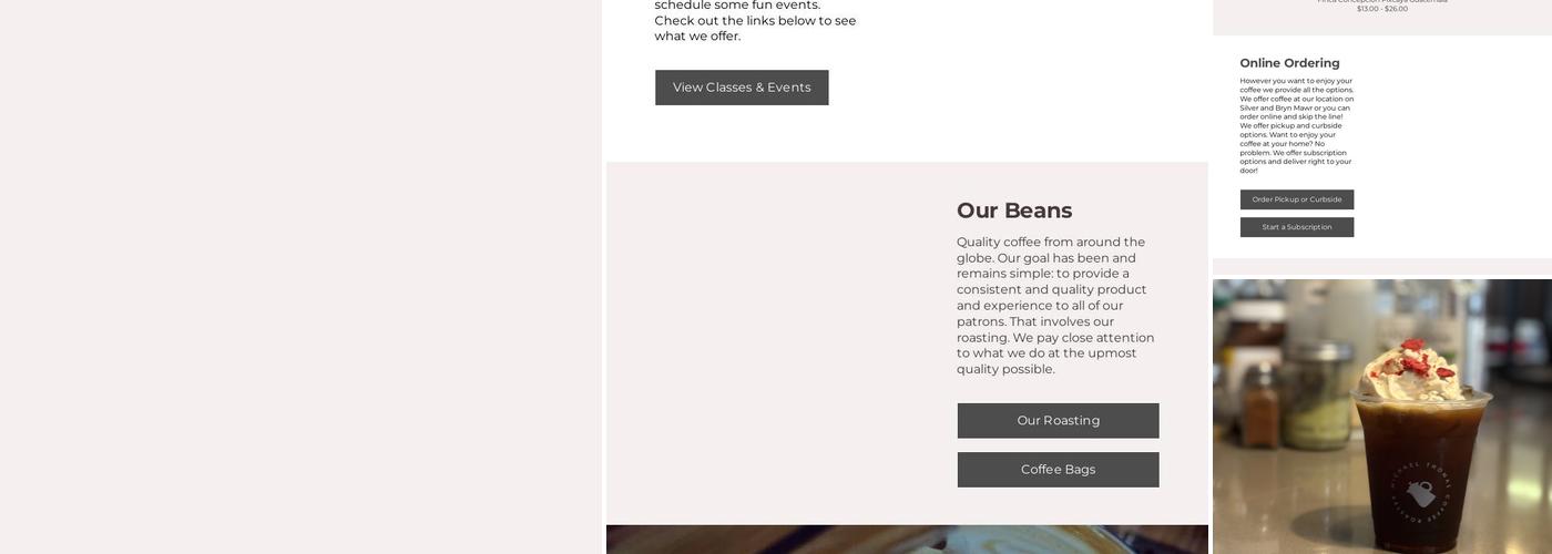 Michael Thomas Coffee Roasters Menu