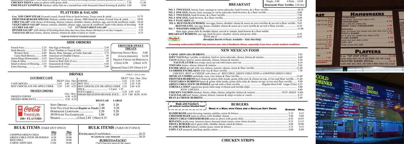 Frontier Menu