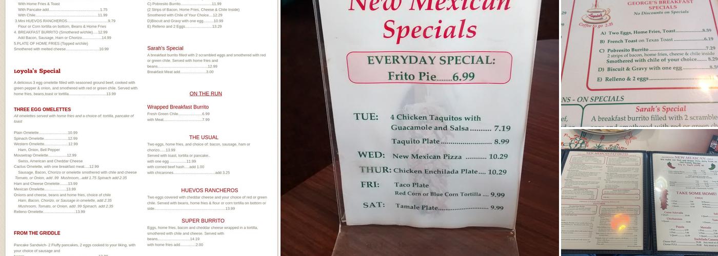 Loyola's Family Restaurant Menu