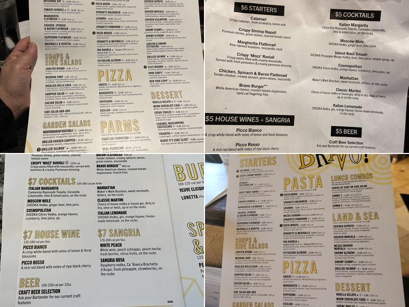 Bravo! Italian Kitchen Menu