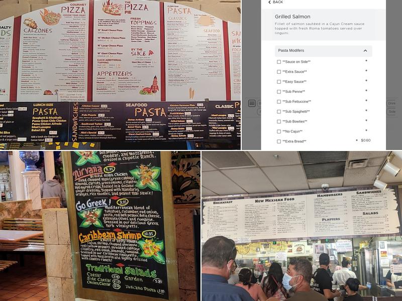 Saggios Menu