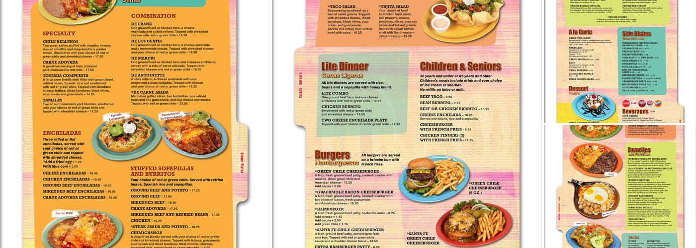 Los Cuates Menu