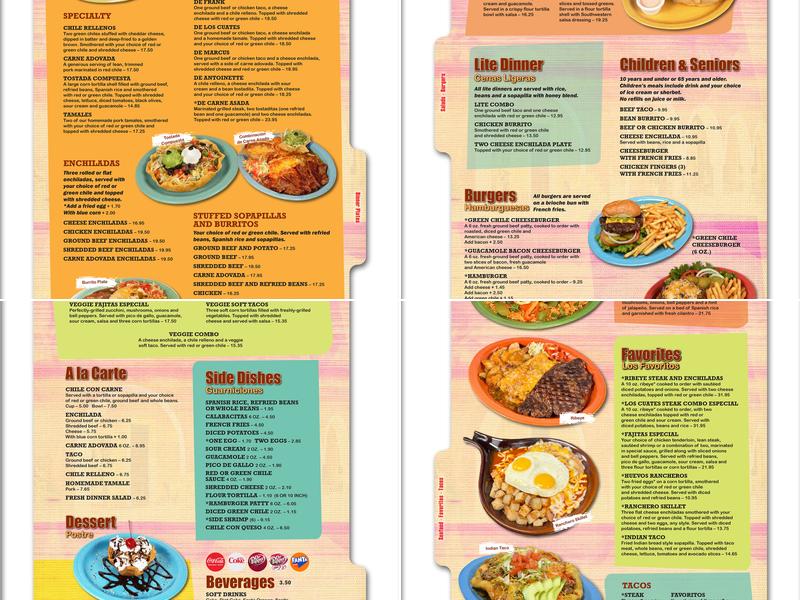 Los Cuates Menu