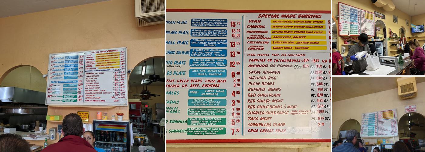 El Modelo Mexican Foods Menu