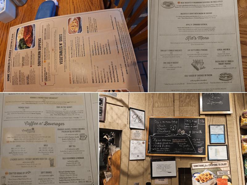 Cracker Barrel Old Country Store Menu