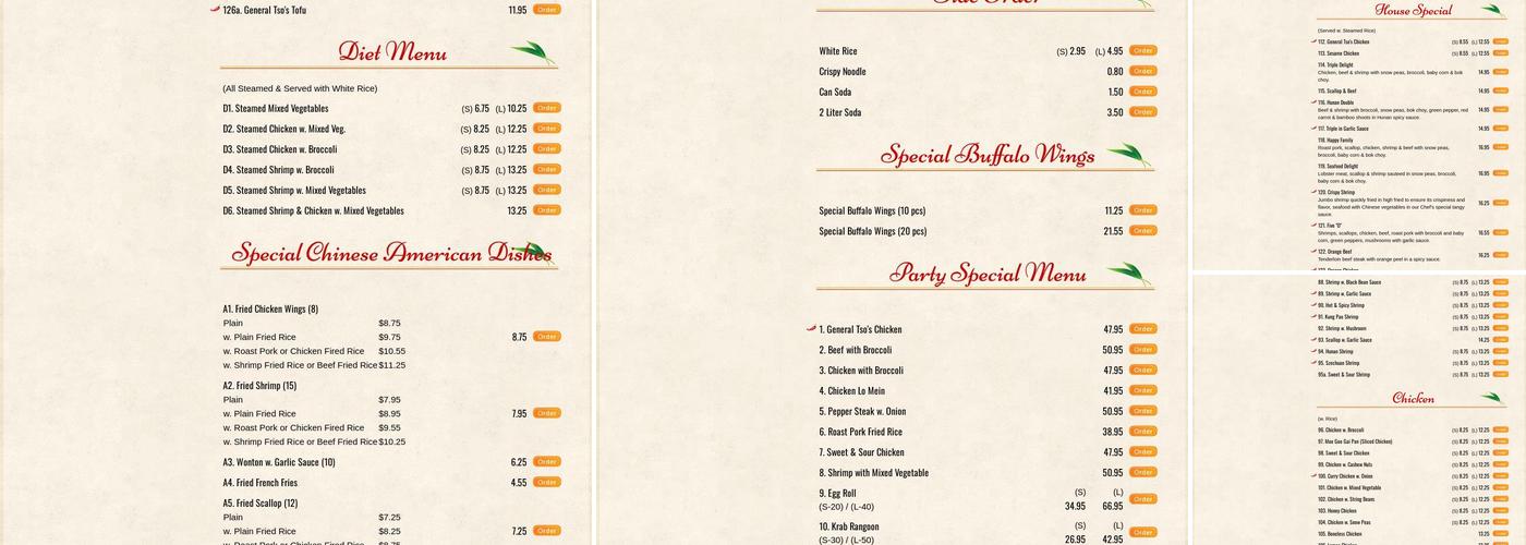 China 1 (US Highway 19, Palm Harbor) Menu