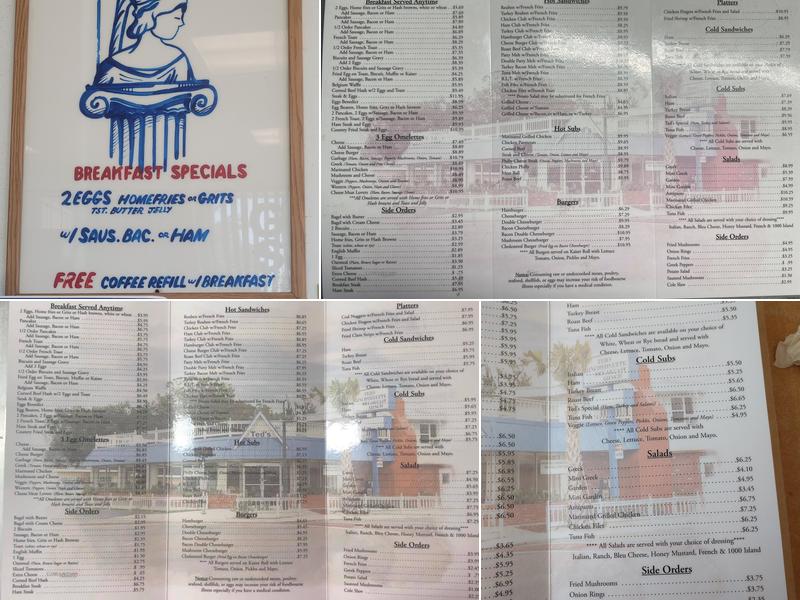 Ted's Luncheonette Menu