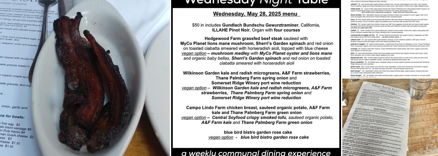 blue bird bistro Menu