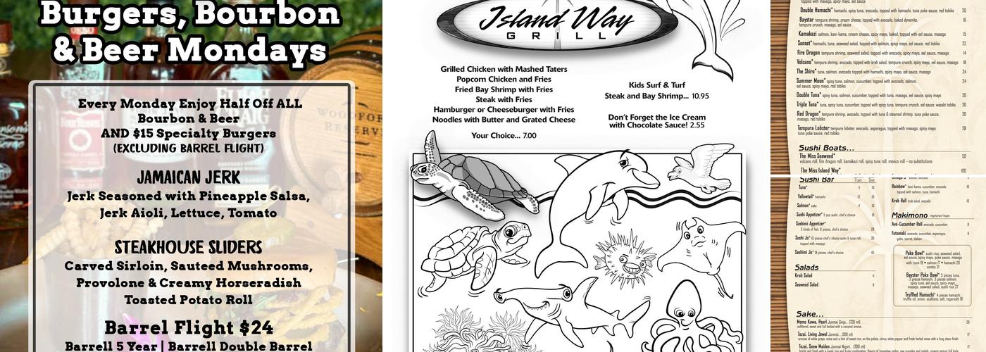 Island Way Grill Menu