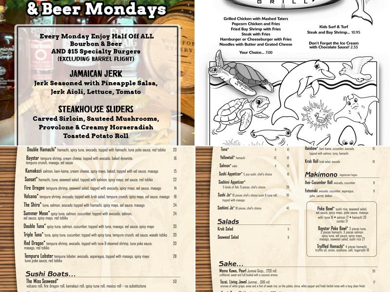 Island Way Grill Menu