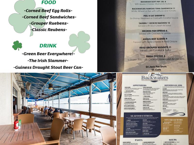 Backwaters Menu