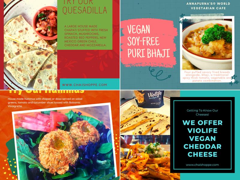 Annapurna's World Vegetarian Cafe Menu