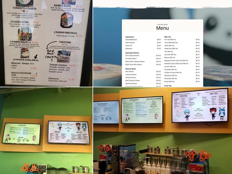 Kawaii Boba-Cafe Menu