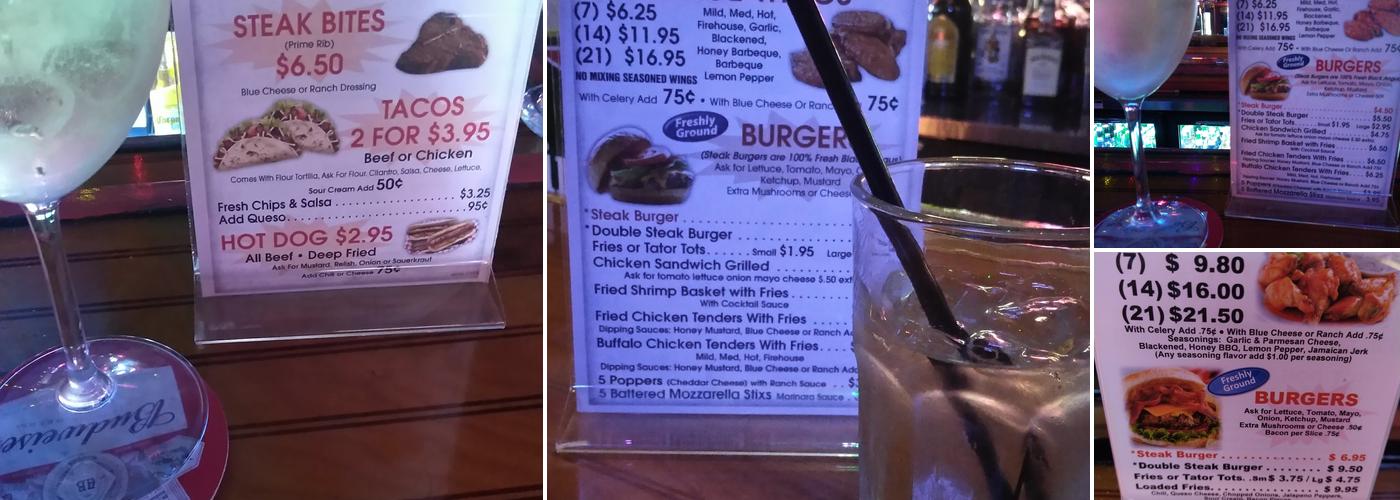 Fuzzy's Sports Bar & Grill Menu