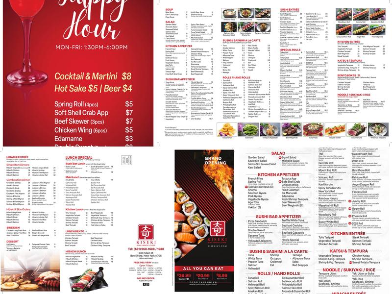 Kiseki Sushi Hibachi & Lounge Menu