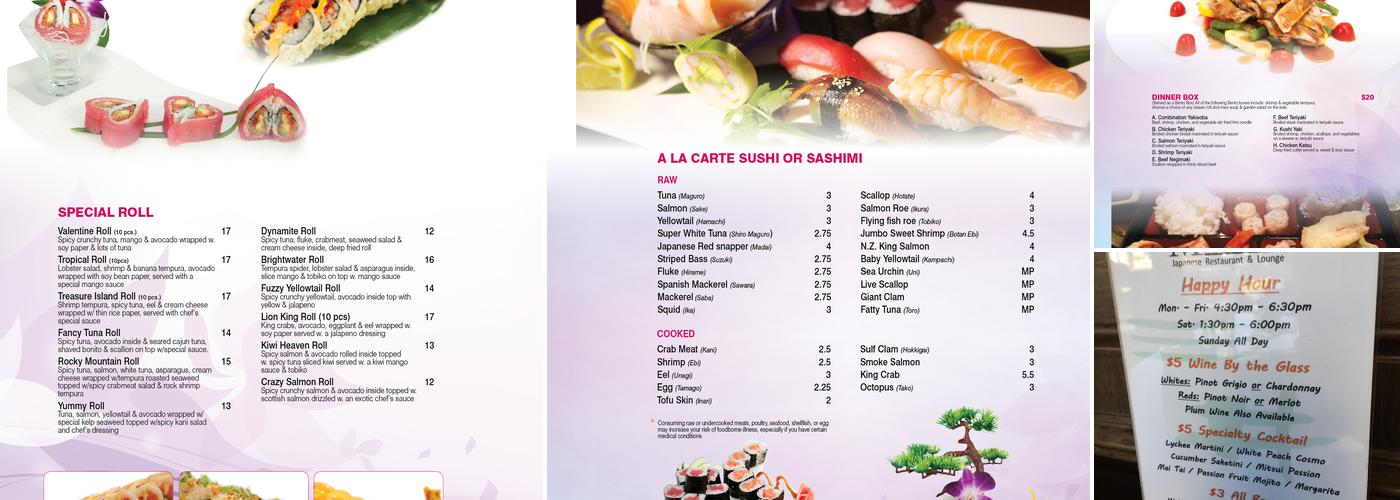 Mitsui Japanese Restaurant Menu