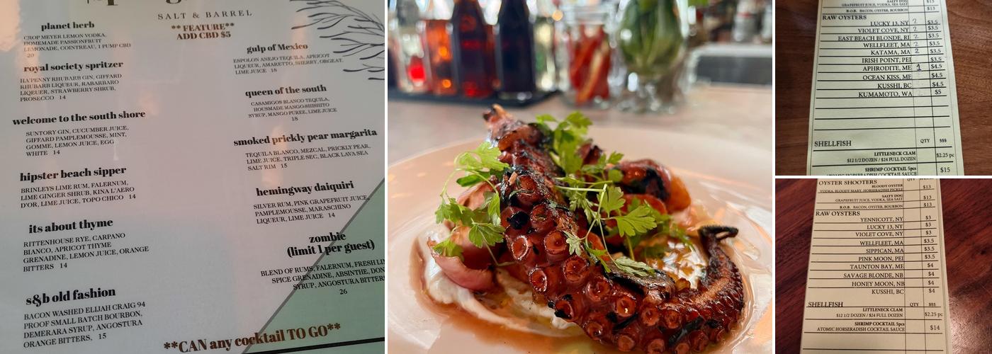 Salt & Barrel Menu