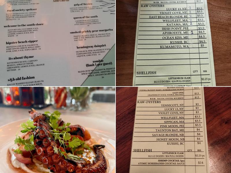 Salt & Barrel Menu