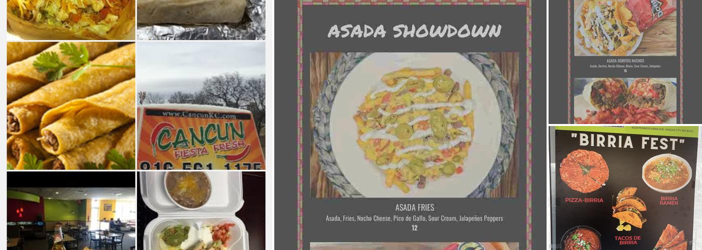 Cancun Fiesta Fresh Menu