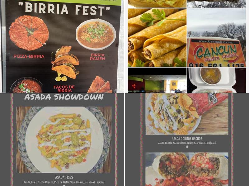 Cancun Fiesta Fresh Menu