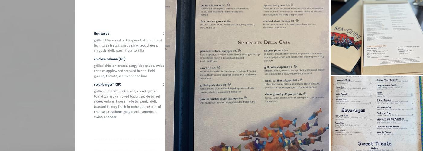 SeaGuini Menu