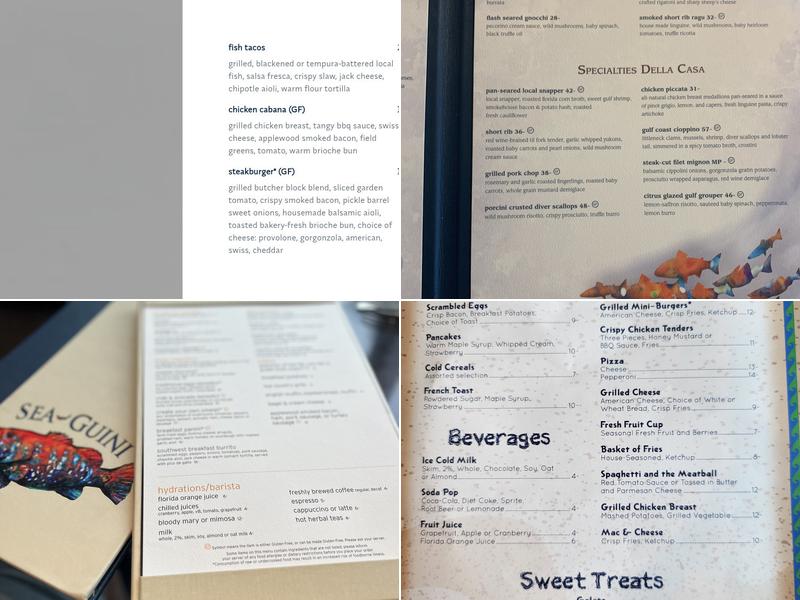 SeaGuini Menu