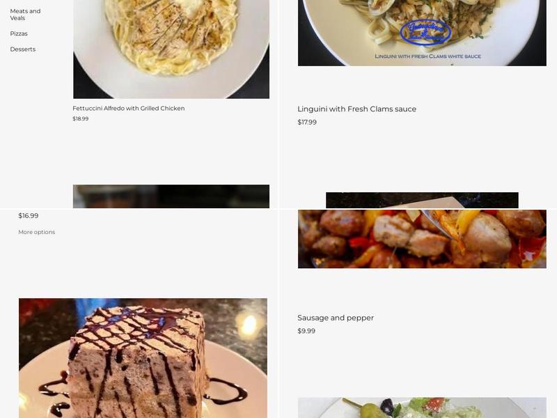 Granadino's Italian Restaurant Menu